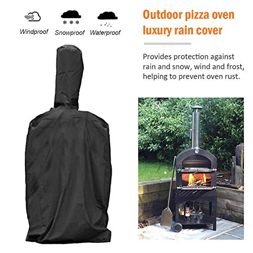 Cubierta Para Horno Leña, Funda Barbacoa Exterior Impermeable, Funda Protectora Para Horno De Jardín Y Exterior, Chimenea Barbacoa Horno Jardin Accesorios, Tela Oxford 210T De Alta Resistencia