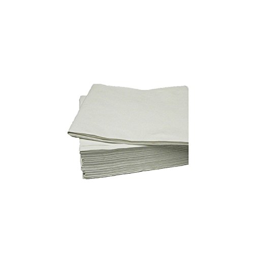Cubiertas de mesa desechables de papel blanco x 25 paños de mesa 90 x 90 cm catering
