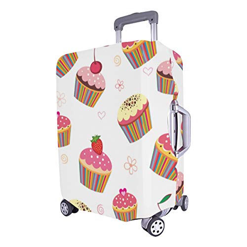 Cubra el Equipaje Tarta Bocaditos deliciosos Modelo Durable Funda Lavable Se Adapta a 28.5 X 20.5 Pulgadas Protector Lindo de la Maleta Cubierta del Equipaje de los niños Protector de la Maleta Prote