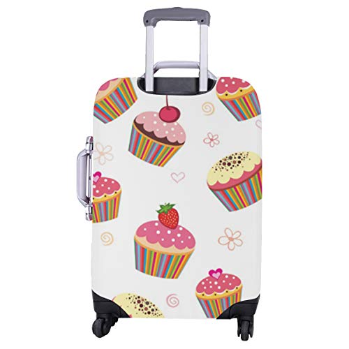 Cubra el Equipaje Tarta Bocaditos deliciosos Modelo Durable Funda Lavable Se Adapta a 28.5 X 20.5 Pulgadas Protector Lindo de la Maleta Cubierta del Equipaje de los niños Protector de la Maleta Prote