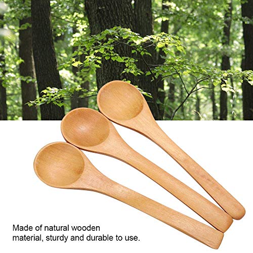 Cuchara de Madera Hecha a Mano, 20 Piezas Mini Cucharas de Madera,Cucharas Pequeñas de Madera para Niños,Cucharas Pequeñas de Madera de 13cm,para Helado, Miel, Café, Té, Condimentos, Drogas