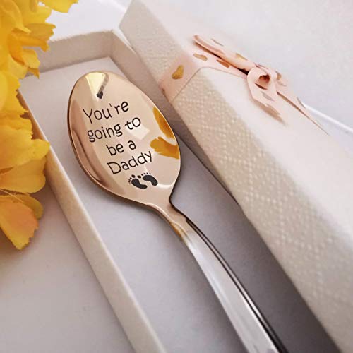 Cuchara You Going to be Daddy – Anuncio de embarazo sorpresa – We're embarazant – regalo conmemorativo revelar embarazo en caja de regalo