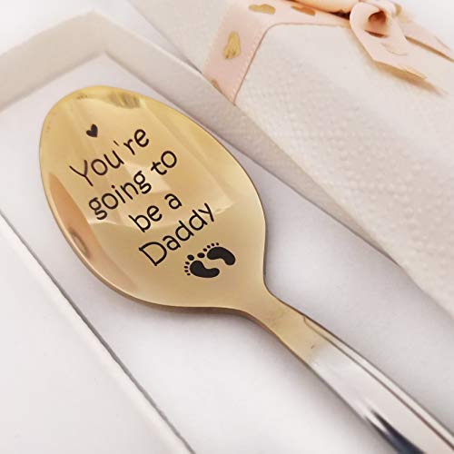 Cuchara You Going to be Daddy – Anuncio de embarazo sorpresa – We're embarazant – regalo conmemorativo revelar embarazo en caja de regalo