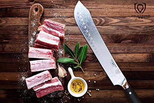 Cuchillo de carnicero DALSTRONG serie Shogun – Japonés AUS-10V Super Steel – Tratamiento térmico al vacío – con vaina – carne, barbacoa, cuchillo de rotura