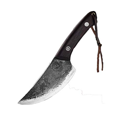 Cuchillos cocina Cocinero del cuchillo de deshuesar Cuchillo hecho a mano espiga completa de cuchillos de cocina alto contenido de carbono de acero con revestimiento Cocinar Cubiertos