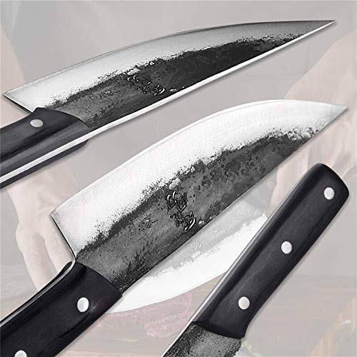 Cuchillos cocina Cuchillo hecho a mano chino Clad forjado cocinero cuchillo de acero corte de carne carnicero cuchillos de cocina fabricados en China cuchillos de cocina