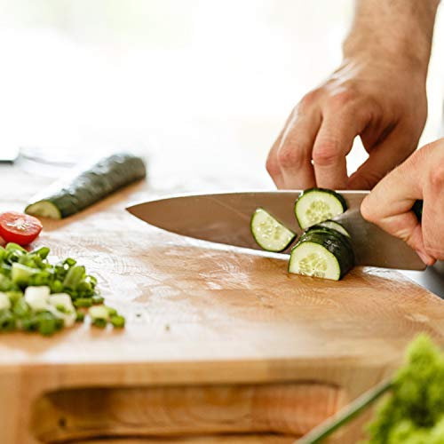 Cuchillos de Chef Pro Cuchillo de Cocina de 8 Pulgadas,Mango de Haya, Cuchillos de Cocina Muy Afilados, se Puede Utilizar en Cocinas y Restaurantes Domésticos Cortando Carne y Verduras Cortando Fruta