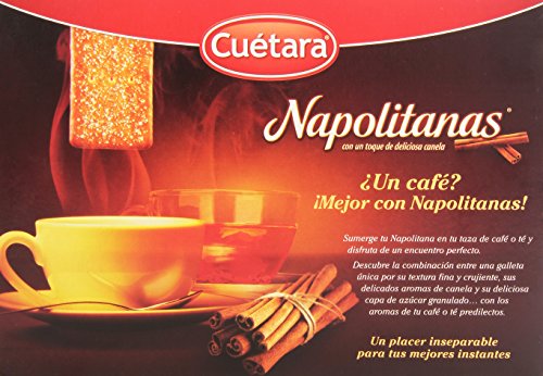 Cuétara - Napolitanas - Con un toque de deliciosa canela 500 gr - Pack de 2 (Total 1000 grams)