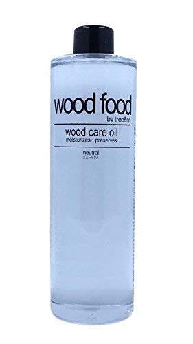 [Cuidado completo para productos de madera y bambú] «wood food» Aceita para Tablas de Cortar, Muebles y Juguetes para niños (Neutral (sin olor), 400ML)