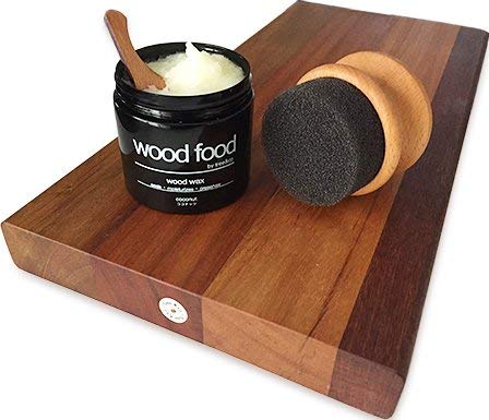 [Cuidado completo para productos de madera y bambú] Wood Food Cera para Tablas de Cortar, Muebles y Juguetes para niños (Coco organico, 180ML (Sin espátula))