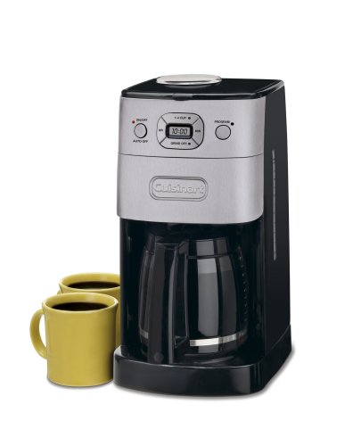 Cuisinart grind-and-brew térmica 10 tazas cafetera automática cristal 12-Cup metal cepillado