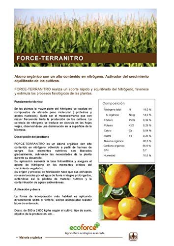 CULTIVERS Harina de sangre de 25 Kg. Abono Ecológico con alto contenido en Nitrógeno, Hierro Hémico y Materia Orgánica. Fertilizante Natural Activador de Crecimiento para Cultivos.