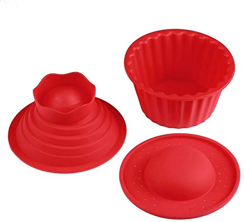 Cupcake Mould Silicone - Moldes gigantes para magdalenas (3 unidades)