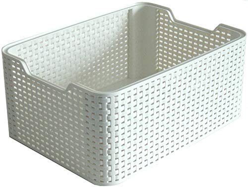 Curver Style, Caja Organizadora, Blanco Vintage, M (18 L)