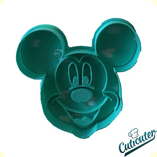 Cuticuter Mickey Mouse Cara Cortador de Galletas, Azul, 8x7x1.5 cm