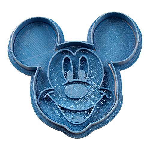 Cuticuter Mickey Mouse Cara Cortador de Galletas, Azul, 8x7x1.5 cm