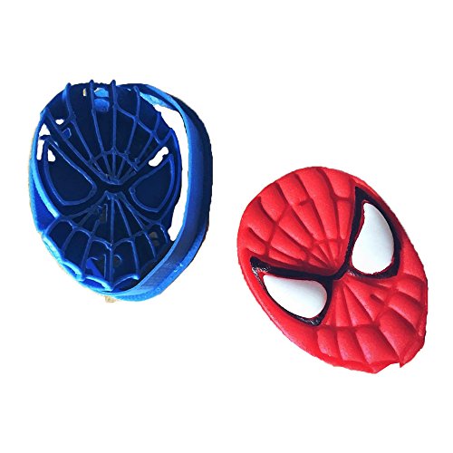 Cuticuter Spiderman Cortador de Fondant, Azul, 8x7x1.5 cm