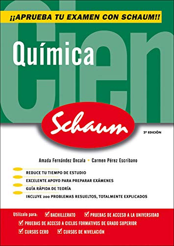 CUTR QUIMICA SCHAUM SELECTIVIDAD- CURSO CERO(CASTELLANO) - 9788448198510