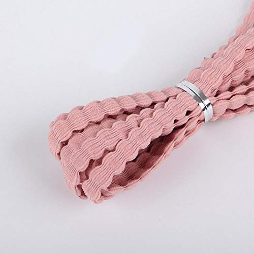 CXWK 3M / Papel Helado Amplia Banda elástica Accesorios Color de Pelo Cuerda de Bricolaje lentejas Equipo de Costura Prenda elástica,Rosa,60 mm