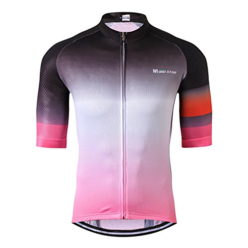 Cycle - Maillot para hombre para ciclismo, Hombre, color Gradiento1, tamaño L(For Your Chest38-40")