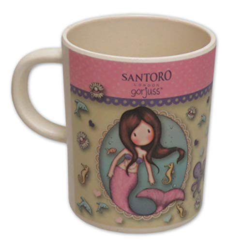 CYP BRANDS Taza bambú en caja de regalo de Gorjuss 'So Nice To Sea You' (MG-21-G), No aplica, Beige (Multicolor)