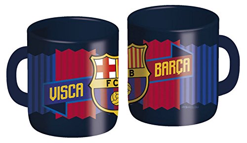 CYP Imports MG-03-BC Taza plástico 260 ml, diseño Futbol Club Barcelona, Azulgrana, 0