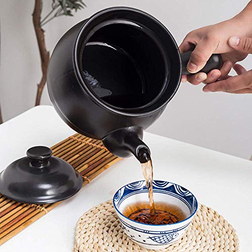 CYQ Ollas de Arcilla para cocinar Olla de Arcilla - Cazuela Estofado Olla Hervir Medicina China Olla de Medicina Estufa de Gas para el hogar Olla de decocción-3.0L