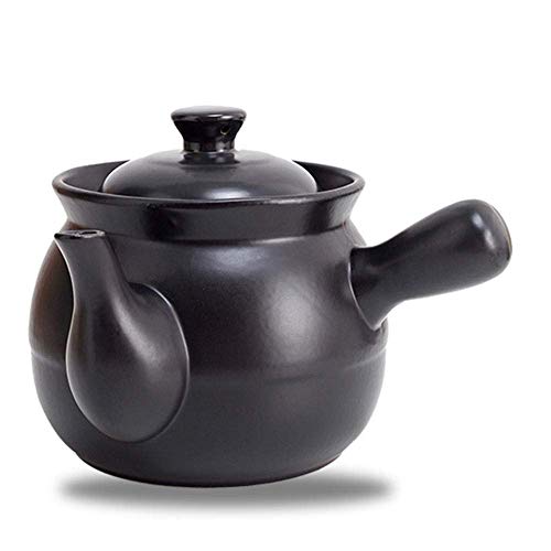 CYQ Ollas de Arcilla para cocinar Olla de Arcilla - Cazuela Estofado Olla Hervir Medicina China Olla de Medicina Estufa de Gas para el hogar Olla de decocción-3.0L