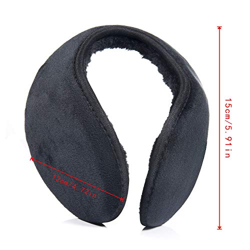 Czemo Unisex Invierno Cálido Plegable Tamaño Ajustable Orejeras de Felpa Earmuff Caliente Hombres Mujeres