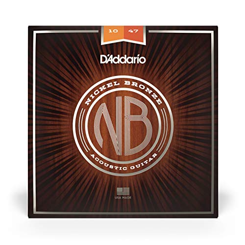 D'Addario NB1047 - Juego de cuerdas acústicas, Extra Light 10-47