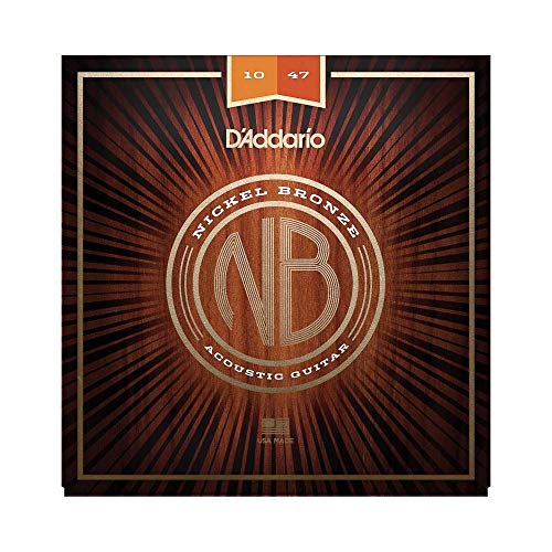 D'Addario NB1047 - Juego de cuerdas acústicas, Extra Light 10-47