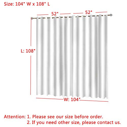 Daesar Cortinas Ventana Opaca Marrón Cortina Poliester Exterior Puerta de Madera Antigua 274x138CM