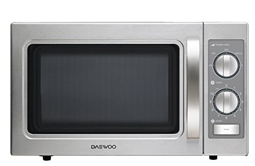 Daewoo KOM-9P35B Microondas Profesional, 29 litros, Manual, Inoxidable, Acero