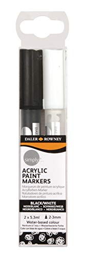 Daler Rowney Simply Set, Blanco y Negro, 2 x 5,3 ml