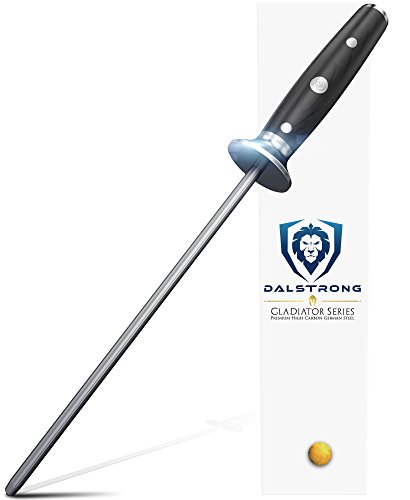 Dalstrong Afilar con piedra el acero - 10" barra - Gladiator Sucesión - completo Tang - Pakkawood mango