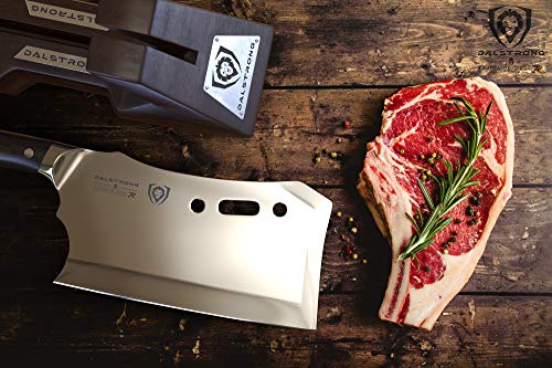 DALSTRONG Gladiator Series R - Cuchilla para carne de obliterador, 9 cm, con soporte y funda – resistente – 7CR17MOV acero de alto carbono – 3 libras – 6 mm de grosor