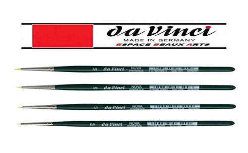 DaVinci Serie 1570 Agua Color Cepillo, Fibra sintética, Verde,Nova ,0/2, 0/3, 0/5, 0/10