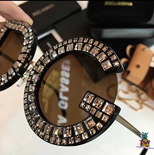 day spring online shop Gafas de Sol Hombre Mujer Crystal Details Dolce & Gabban a DG6121B DG Sunglasses - Brown