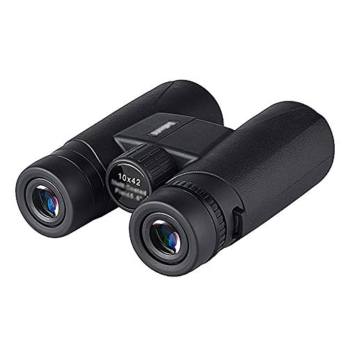 DAYTOY 10x42 Prismáticos para Adultos Noche HD de luz Baja visión poderosa BAK4 Prisma FMC Lente de los prismáticos Impermeables para Observación de Aves, Caza, Deportes