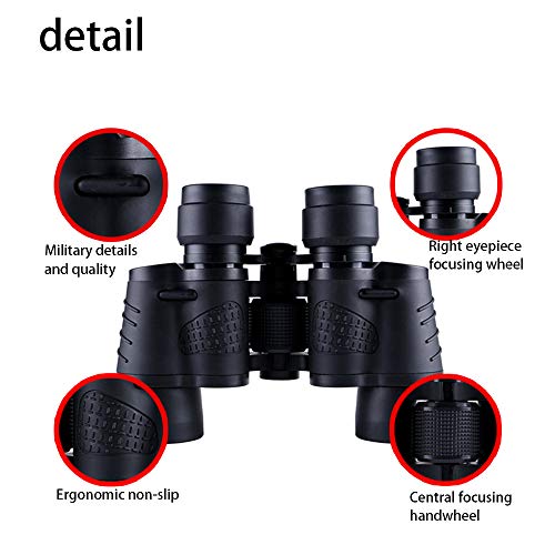 DAYTOY Prismáticos al Aire Libre y observación de Aves Binocular Totalmente Multi revestidas con BaK4 Prismas Acorazado de Goma Niebla Binoculares Impermeables Primera selección Óptica