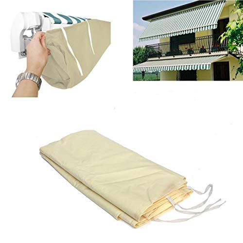 dDanke - Toldo de jardín Impermeable para toldo de Parasol con Bolsa de Almacenamiento (Beige)