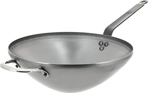 De Buyer 5618.40 - Wok mineral B con asa frente a la cola (diámetro 40 cm)