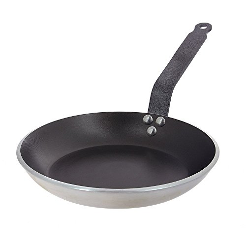 DE BUYER Choc Resto Induction 24 cm Sartén Multiuso Alrededor - Cacerola (Alrededor, Sartén Multiuso, Negro, Metal, 24 cm, 37 mm)