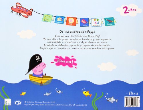 De vacaciones con Peppa - 2 a#os (Peppa Pig. Cuaderno de actividades): (Con pegatinas)