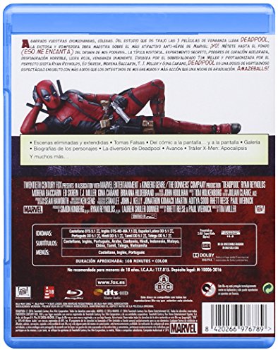 Deadpool Blu-Ray [Blu-ray]