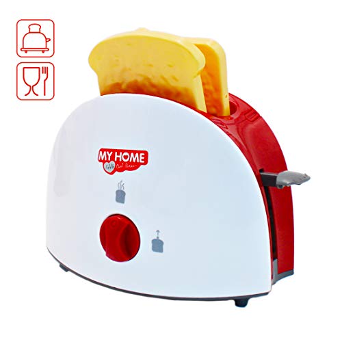 deAO Conjunto de Utensilios Electrodomésticos de Cocina Infantil Accesorios para Cocina de Juguete Incluye Tostadora, Batidora, Licuadora