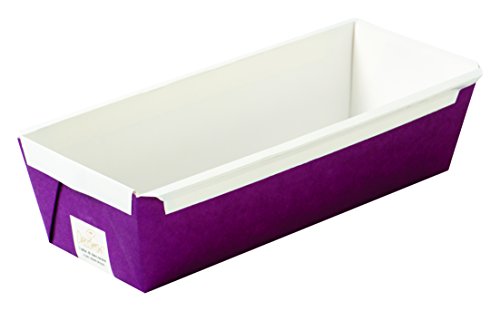 Decora 0320414 5 MOLDES DE Papel para Plum Cake Violeta 265X99X80MM