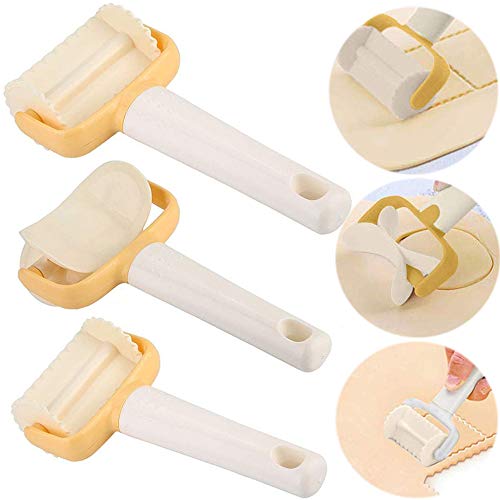 Deer Platz Molde Pasta Moldes Galletas, Cortadores Masa Enrollables, Máquina para Hacer Ravioles Bola Masa, Accesorio para Herramientas Prensa Pasta para Panadería Cocina