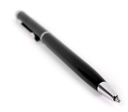Deet® - Lápiz capacitivo para Samsung Galaxy S7 S8 y S9 (punta de goma, incluye bolígrafo de punta rodante), color negro
