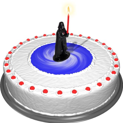 Dekoback - Vela para tartas, diseño de Darth Vader